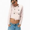 Kurzer Blazer mit Rundhalsausschnitt Kurzer Blazer mit Rundhalsausschnitt