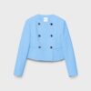 Kurzer Blazer mit Rundhalsausschnitt Kurzer Blazer mit Rundhalsausschnitt