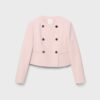 Kurzer Blazer mit Rundhalsausschnitt Kurzer Blazer mit Rundhalsausschnitt