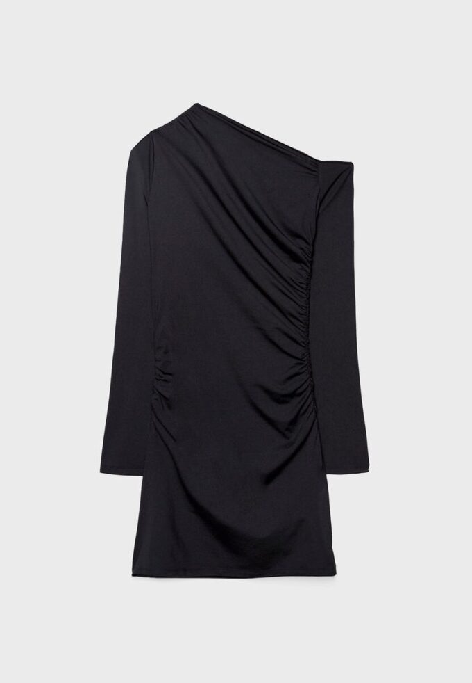 Kurzes asymmetrisches Kleid