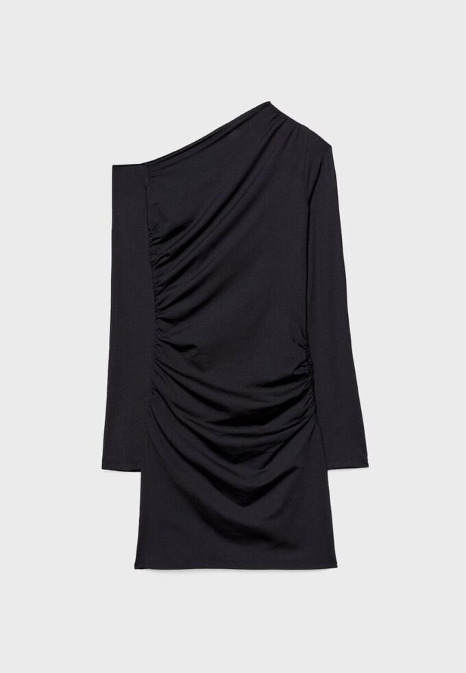Kurzes asymmetrisches Kleid