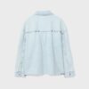 Kurzes Denim-Overshirt mit Nieten