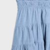 Kurzes, fließendes Kleid mit Bindedetail am Rücken