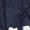 Kurzes, fließendes Trenchcoat mit Gürtel
