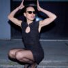 Kurzes Kleid im Qipao-Stil