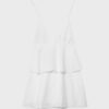 Kurzes Rüschen-Trägerkleid