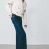 Kurzes Zweireihiger Trenchcoat