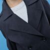 Kurzes Zweireihiger Trenchcoat Kurzes Zweireihiger Trenchcoat