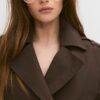 Kurzes Zweireihiger Trenchcoat Kurzes Zweireihiger Trenchcoat