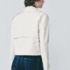Kurzes Zweireihiger Trenchcoat