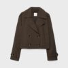 Kurzes Zweireihiger Trenchcoat Kurzes Zweireihiger Trenchcoat