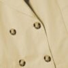 Kurzes Zweireihiger Trenchcoat