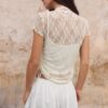 Kurzärmeliges T-Shirt im Qipao-Stil