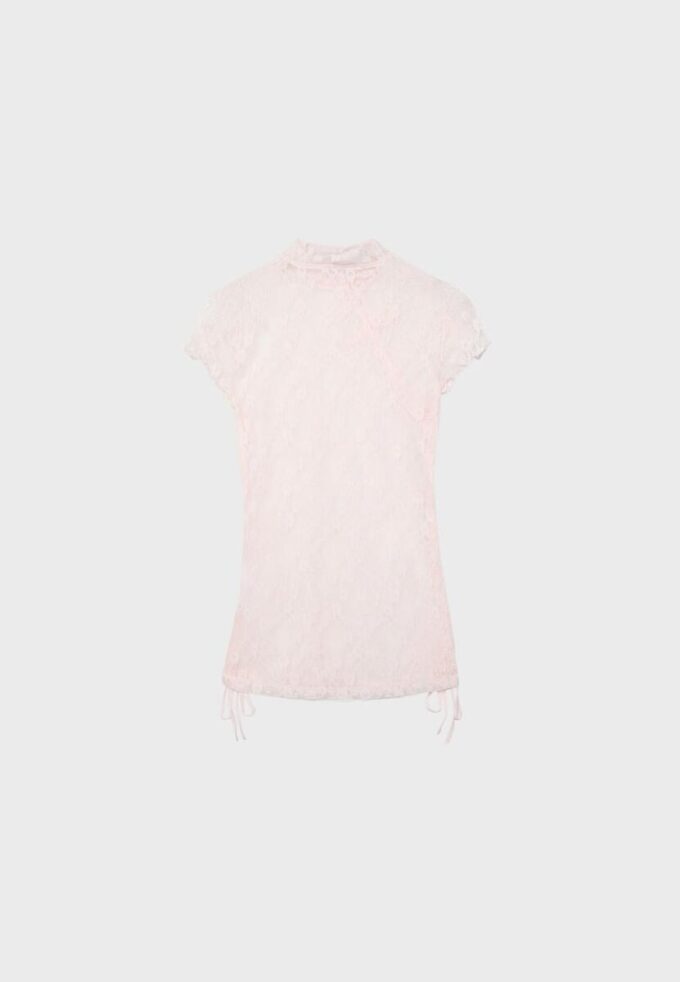 Kurzärmeliges T-Shirt im Qipao-Stil