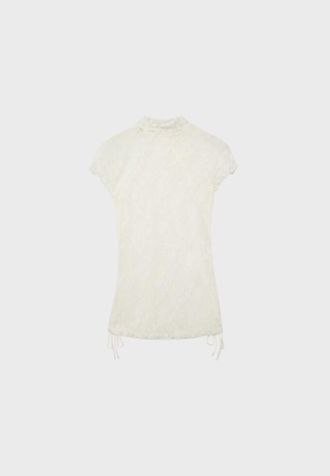 Kurzärmeliges T-Shirt im Qipao-Stil