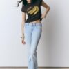 Kurzärmeliges T-Shirt mit Bananenmuster