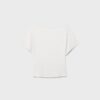 Kurzärmeliges T-Shirt mit U-Boot-Ausschnitt Kurzärmeliges T-Shirt mit U-Boot-Ausschnitt