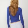 Langarm-T-Shirt mit Raffung