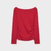 Langarm-T-Shirt mit Raffung