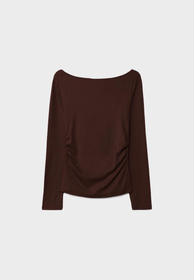 Langarm-T-Shirt mit Raffung Langarm-T-Shirt mit Raffung