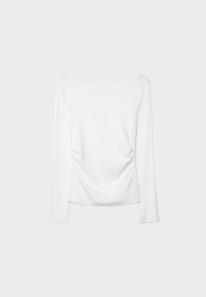 Langarm-T-Shirt mit Raffung Langarm-T-Shirt mit Raffung