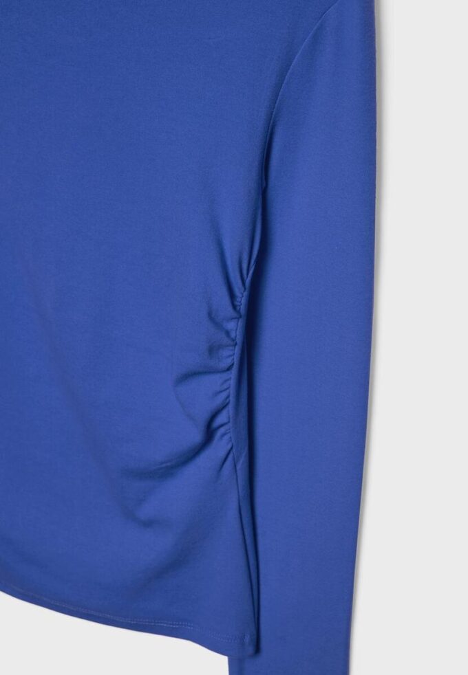 Langarm-T-Shirt mit Raffung