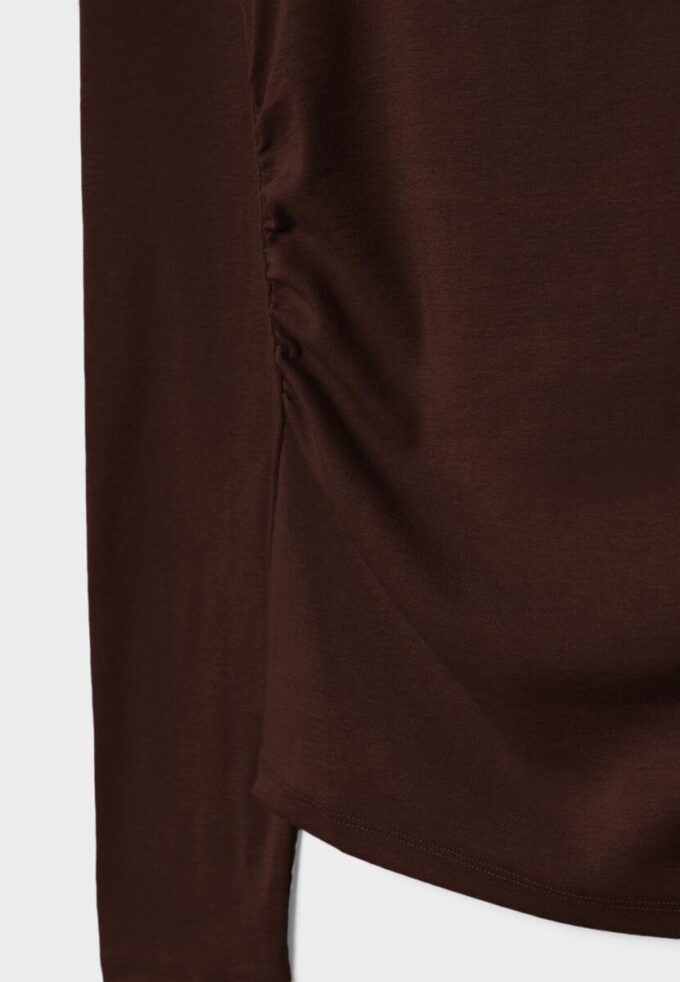 Langarm-T-Shirt mit Raffung Langarm-T-Shirt mit Raffung