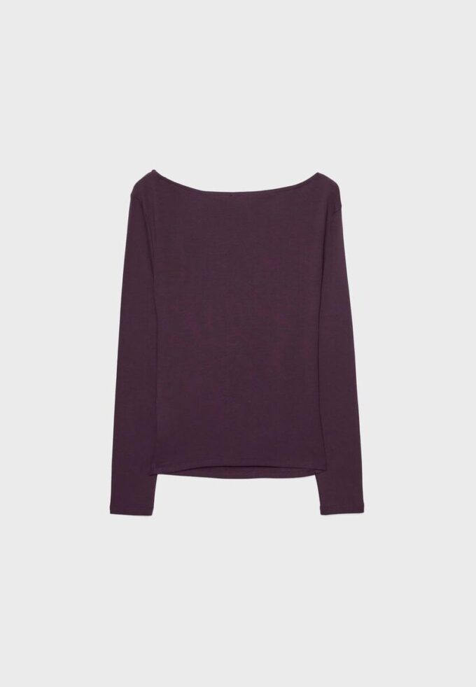 Langarm-T-Shirt mit Raffung