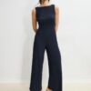 Langer, ärmelloser, gerader Jumpsuit Langer, ärmelloser, gerader Jumpsuit