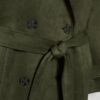 Langer Trenchcoat aus Kunstwildleder Langer Trenchcoat aus Kunstwildleder