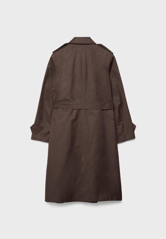 Langer Trenchmantel mit Einreiher-Schluss Langer Trenchmantel mit Einreiher-Schluss