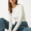 Langärmeliger Body aus Polyamid Langärmeliger Body aus Polyamid