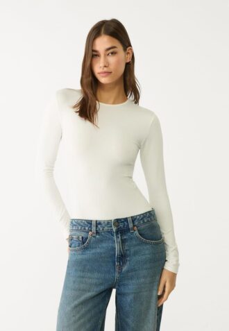 Langärmeliger Body aus Polyamid