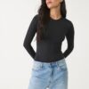 Langärmeliger Body aus Polyamid Langärmeliger Body aus Polyamid