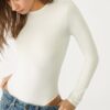 Langärmeliger Body aus Polyamid Langärmeliger Body aus Polyamid