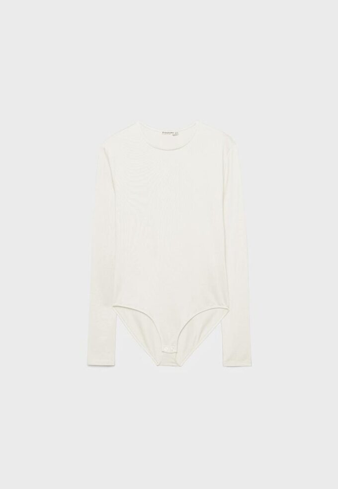 Langärmeliger Body aus Polyamid Langärmeliger Body aus Polyamid