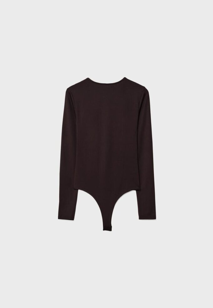 Langärmeliger Body aus Polyamid Langärmeliger Body aus Polyamid