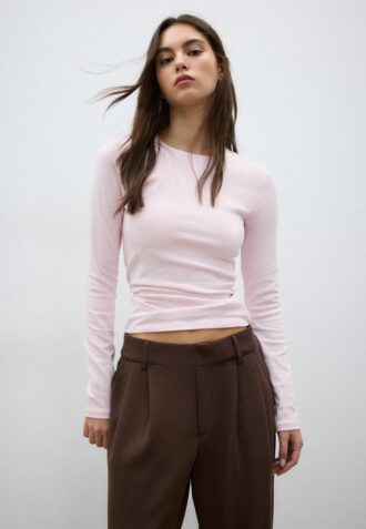 Langärmliges Basic-T-Shirt