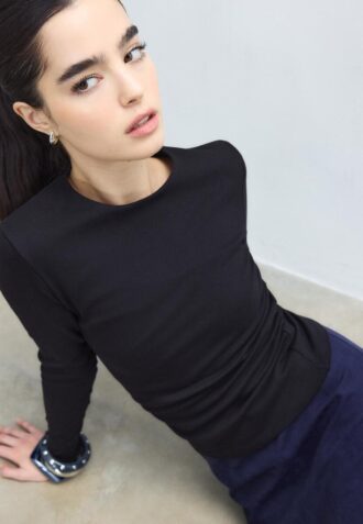 Langärmliges Basic-T-Shirt