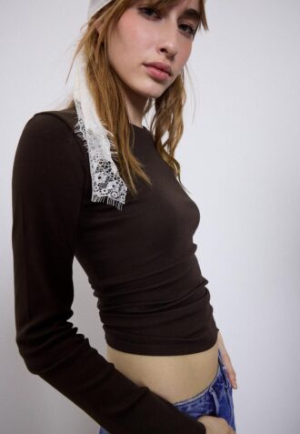 Langärmliges Basic-T-Shirt