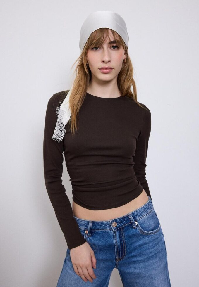 Langärmliges Basic-T-Shirt Langärmliges Basic-T-Shirt