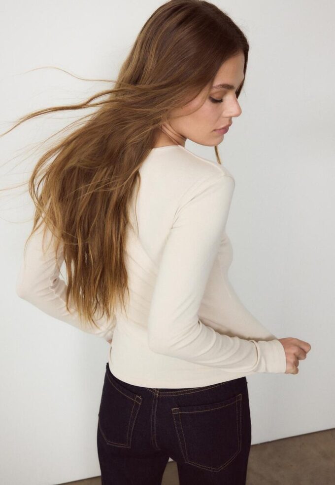 Langärmliges Basic-T-Shirt Langärmliges Basic-T-Shirt