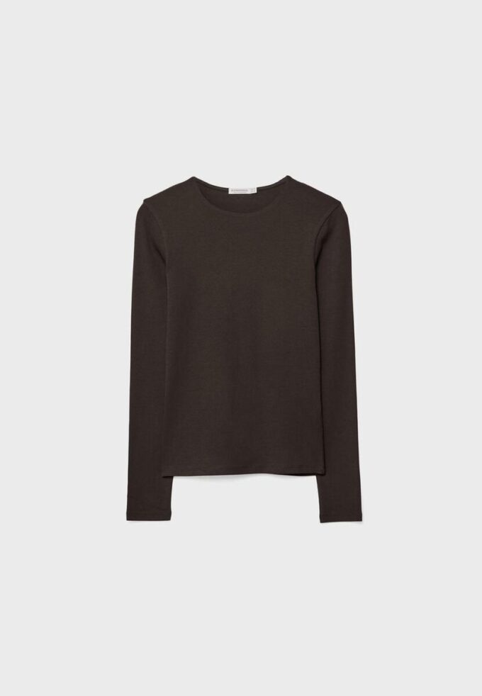 Langärmliges Basic-T-Shirt Langärmliges Basic-T-Shirt
