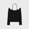 Langärmliges T-Shirt mit Neckholder Langärmliges T-Shirt mit Neckholder