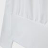 Langärmliges T-Shirt mit U-Boot-Ausschnitt und Kummerbund-Saum Langärmliges T-Shirt mit U-Boot-Ausschnitt und Kummerbund-Saum