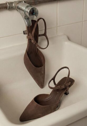 Leder-Absatzschuhe