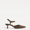 Leder-Absatzschuhe