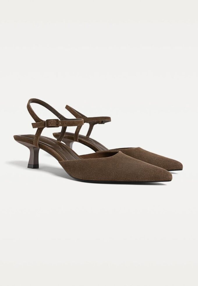 Leder-Absatzschuhe