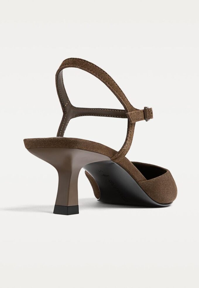 Leder-Absatzschuhe