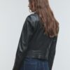Leder-Bikerjacke Leder-Bikerjacke